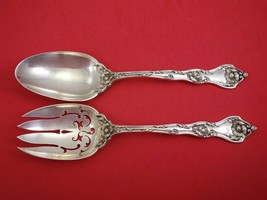 Intaglio by Reed and Barton Sterling Silver Vegetable Serving Set 2pc Pcd Poppy - £383.64 GBP