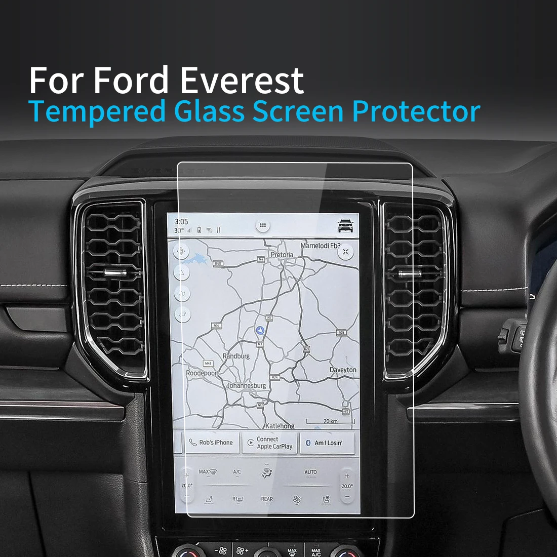 For Ford Everest 2023 Touch Screen Protector Tempered Glass Protective Film - £29.96 GBP+