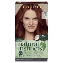 New Clairol Natural Instincts Semi-Permanent Hair Color, 6RR Light Red - $13.99