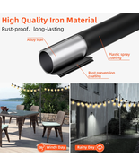 2pk Outdoor String Light Pole Waterproof  Garden Backyard Deck Lights Ga... - $42.48+