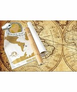 Extra Large SCRATCH Off World Map Gift Travel Atlas Vacation Log Poster!! - $19.54 CAD