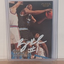 1996 Fleer Basketball #78 Anfernee Hardaway Orlando Magic Signed COA Autographed - £38.63 GBP