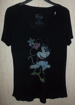 Nwt Womens Disney Black W/ Retro Minnie Mouse T-shirt Size L - £18.35 GBP