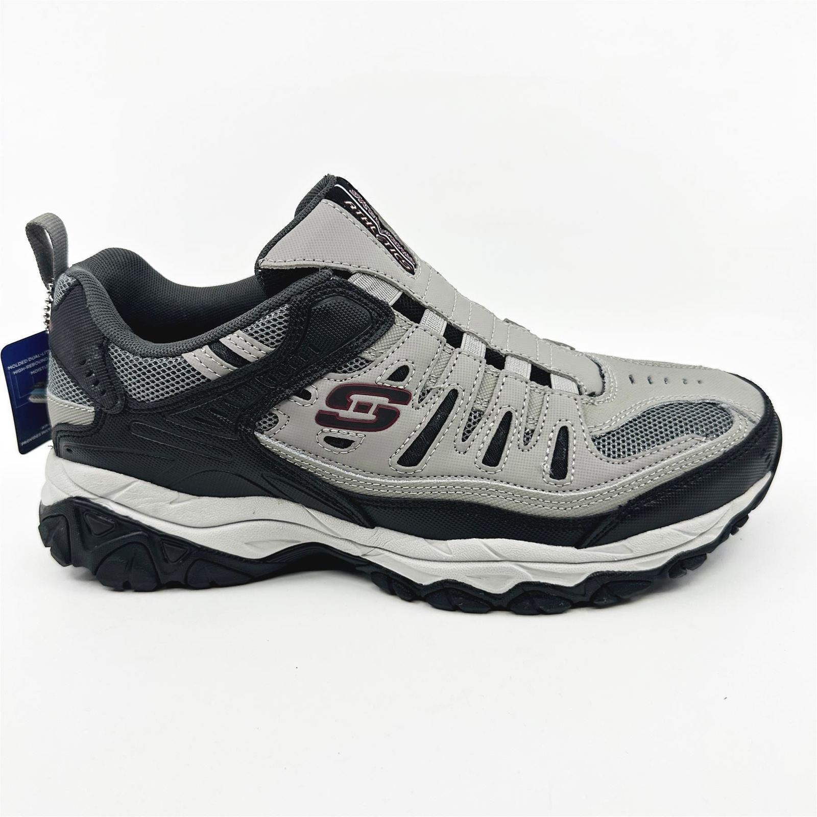 Primary image for Skechers After Burn M Fit Wonted Gray Black Mens Slip On Sneakers