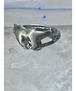 Galloping Horse Ring by Ott band size 4 cowgirl pinky sterling silver wo... - $1,059.04 MXN