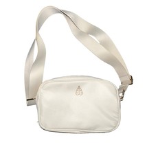 Biossance Ivory Satin Light Cushioned Adjustable Crossbody Bag Small Gol... - $10.83
