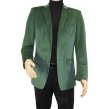 Mens BASSIRI Velvet Sports Coat Grammy Award, LEONARDI J1042 Hunter Green image 3