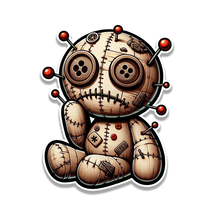 Giggles &amp; Hexes Voodoo Doll Sticker Vinyl Decal Waterproof Laptop Car Phone - $4.50+