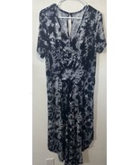 Lane Bryant LIVI Blue Tie Dye Short Sleeve Jumpsuit One Piece Size 10/12 - $44.99