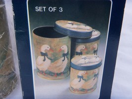 Vintage Winter Geese Tins Set Of 3 New In Box - £11.83 GBP