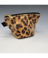 Maggi B Coin purse Makeup Bag Leopard Distressed - £6.04 GBP