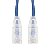 Addon ADD-3FSLCAT6A-BE 3FT BLUE CAT6A SLIM UTP PVC SNAGLESS CLEAR-CLAW P... - $22.94