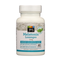 365 Whole Foods Supplements Melatonin 1mg Peppermint Flavor 60 Lozenges - £19.31 GBP