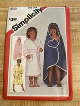 SIMPLICITY Pattern 6255, Child’s Bath Robe, WrapMitt, SIZE A (S-M-L) Uncut - $92.85 MXN
