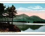 Twin Mountains Lake George New York NY UNP WB Postcard M19 - £2.37 GBP