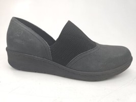 Born Women&#39;s Tinetto Slip On Loafer Size 7 Casual Flat Gray Leather Blac... - £21.98 GBP