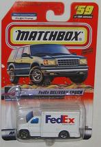 Matchbox 2000 FedEx Delivery truck # 59, 1:64 Scale. - $51.73