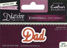 Crafter&#39;s Companion. Die&#39;Sire. Dad Die - $2.02 CAD