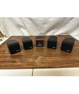 5 Bose Red Line Cube Speakers Black with Speaker Cables - $83.66 CAD