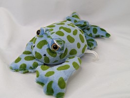 Blue Green Spotted Frog Plush 10 Inch Proud Toys Stuffed Animal - £13.86 GBP