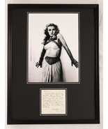 Jean Rogers Signed Framed 18x24 Letter &amp; Photo Display JSA Flash Gordon - $296.99