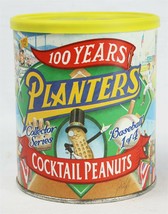 VINTAGE 2007 Planters Nuts Cocktail Mr Peanut 100 Years Baseball Empty Can - $14.84