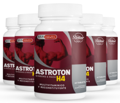 5 Pack Astroton Ginseng &amp; Maca H4, multivitamin and restorative-60 Tablets x5 - £122.65 GBP