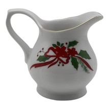 Vintage Southington by Baum Victorian Holiday Creamer Christmas Fine China 4&quot; - £9.58 GBP