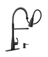 MOEN Essie Spring Single-Handle Pull-Down Sprayer Kitchen Faucet Matte B... - $217.80