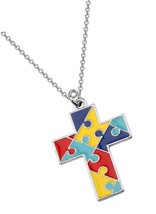 Cross Necklace Asperger Awareness Jewelry Gift - £37.42 GBP