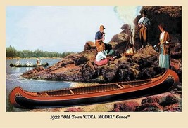 Old Town 'Otca' Model Canoe - 1922 - Art Print - £17.62 GBP+
