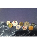 Golf Ball Markers vintage lot of 9 - £23.56 GBP