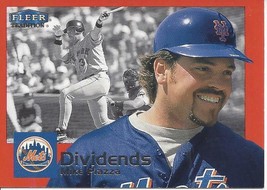 2000 Fleer Tradition Dividends Mike Piazza 12 Mets - £0.78 GBP