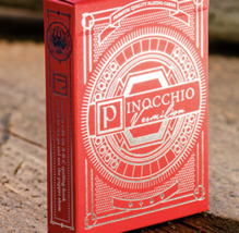 Pinocchio Vermillion Playing Cards (Red) by Elettra Deganello - Out Of Print - $19.79