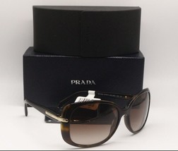 New Prada Spr 08O 2AU-6S1 Havana Gold Gradient Authentic Frames Sunglasses 57-17 - £141.67 GBP