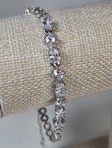 CZ Anklet - Silver White - 14K Italian Silver Plating - $9.99