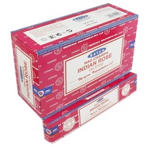 Satya Nag Champa Indian Rose Incense Sticks Agarbatti 180 Grams Box | 12 Packs - $19.82