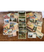 Vintage Postcard Folders Booklets 1930 &#39;40s Some Posted Some Not Lot of ... - $298.87 MXN