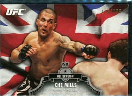 2012 Topps UFC Trading Card LE 126/188 UK Flag Che Mills Bloodlines MMA #55 - £8.62 GBP