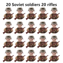 WW2 Military Soldier Building Blocks Action Figure Bricks Kids Toy 20Pcs... - £19.13 GBP