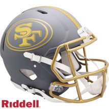 San Francisco 49ers Helmet Riddell Authentic Full Size Speed Style Slate Alterna - $522.92 CAD