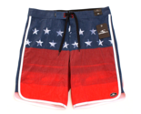 O&#39;Neill Red &amp; Blue Capitol Cruzer Patriotic Board Shorts Swim Trunks Men... - $59.39