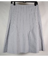 Brooks Brothers Womens Striped Stretch Cotton Seersucker Skirt 4 New - $97.25 CAD