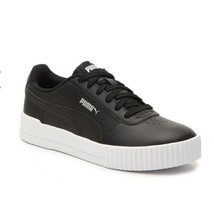 PUMA Sneakers Carina 6 Black Classic Retro Leather Platform Fashion shoes - £48.58 GBP