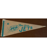 Vintage 1970&#39;s NFL New York Jets Mini Felt Pennant - $13.10
