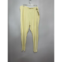 Open Edit Pants Women&#39;s 2X Plus Yellow High Rise Pull On Pockets New - $17.59