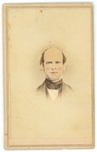 Antique Hand Tinted Named CDV Circa 1860&#39;S Man Wearing Suit Philadelphia, PA - £12.48 GBP