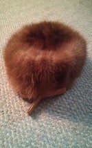 000 VIntage Women&#39;s Amy New York Brown Fur Hat Nice - £54.74 GBP