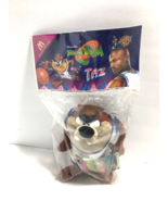 Vtg NIP 8&quot; Space Jam TAZ Plush Looney Tunes Basketball Jersey Warner Bro... - $28.45