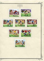 Liberia 1974 World Cup Soccer Championship Perf + Imperf in Pairs MH/MNH 6172 - £31.01 GBP